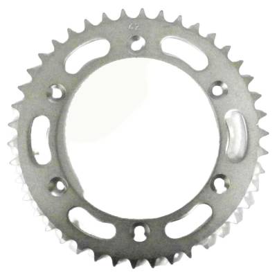 Rareelectrical - Rear Drive Sprocket 42T 520 Chain Steel Compatible With Suzuki Dr 650 (Dr650se) 1996-2025 644Cc Sohc