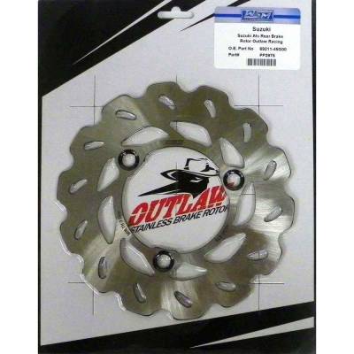 Rareelectrical - Rear Brake Disc Rotor Compatible With 2006-2011 Suzuki Lt-R450 Quadracer Lt-R450 Ltd 450Cc Dohc