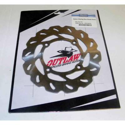 Rareelectrical - 190Mm Rear Brake Disc Rotor Compatible With 2002-2018 Yamaha Yz85 85Cc 2-Stroke Motocross Stainless