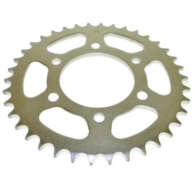 Rareelectrical - Rear Drive Sprocket 38T 520 Chain Steel Compatible With Kawasaki Tecate 250 (Kxt250-A) 1984-1985