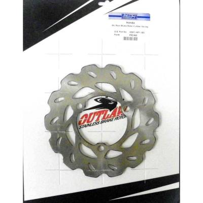 Rareelectrical - Rear Brake Disc Rotor Compatible With 2004-2014 Honda Trx450er Trx450r Sportrax 450 450Cc Dohc Sport