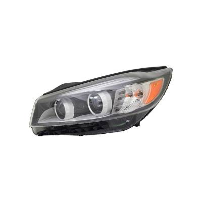 Rareelectrical - Headlight Assembly Left Driver Side Compatible With 2016-2018 Kia Sorento - With Light Bar Led P.L