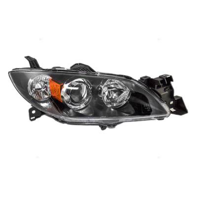 Rareelectrical - New Right Headlight Compatible With Mazda 3 Sedan 2004-09 Bn8p-51-0K0d Bn8p510k0d Ma2519108