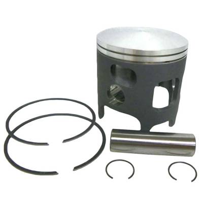 Rareelectrical - Piston Kit Compatible With 1987-2006 Yamaha Banshee 350 Yfz350 347Cc 2-Stroke 70Mm +6Mm Big Bore