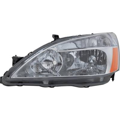 Rareelectrical - Headlight Compatible With 2003-2007 Honda Accord 2.4L 3.0L I4 K24a4/K24a8 J30a4/J30a5 Left Driver