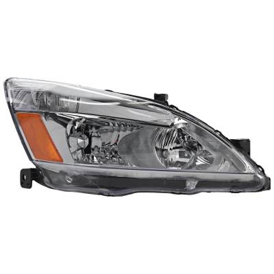 Rareelectrical - Headlight Compatible With 2003-2007 Honda Accord 2.4L 3.0L I4 K24a4/K24a8 J30a4/J30a5 Right