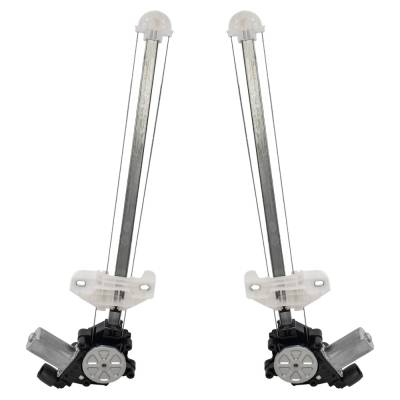 Rareelectrical - New Rear Left And Rear Right Window Regulator Compatible With Honda Fit Se 4 Cyl 1.5L Fit Dx 4 Cyl