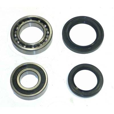 Rareelectrical - Rear Wheel Bearing And Seal Kit Compatible With 2000-2005 Yamaha Wolverine Yfm350 350Cc Utility Atv