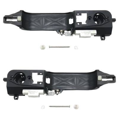 Rareelectrical - Front Driver And Passenger Side Exterior Door Handle Compatible With 2008-2011 Ford Focus Black