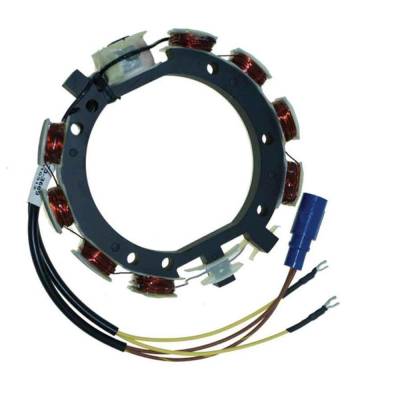 Rareelectrical - Stator Compatible With 1985-1987 Johnson Evinrude 120/140Hp 4-Cyl Loop Charged 9 Amp Motor 2-Stroke