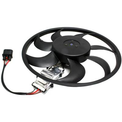 Rareelectrical - New Right Cooling Fan Assembly Compatible With Porsche Volkswagen Touareg Base 6 Cyl 3.2L Cayenne S