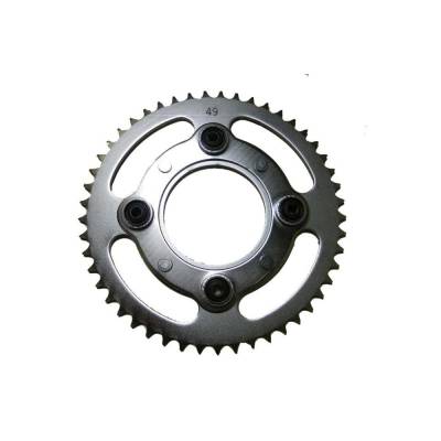 Rareelectrical - Rear Drive Sprocket 49T 520 Chain Steel Compatible With Honda Atc 200 (Late) Atc Big Red 200 (1983)