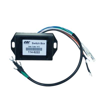 Rareelectrical - Switch Box Compatible With 1973-1986 Mercury/Mariner 2-Cyl 4-20Hp Cross Flow 2-Stroke Outboard