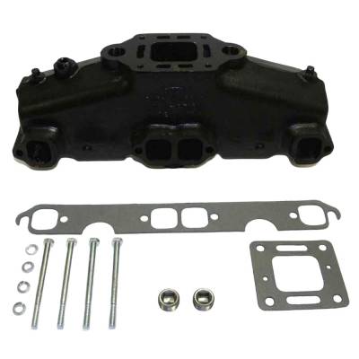 Rareelectrical - Center Rise Exhaust Manifold Compatible With 1983-2002 Mercruiser Mcm Mie Gm V8 5.0L 5.7L 6.2L 305