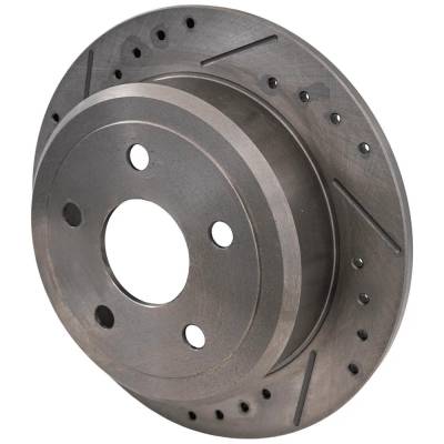 Rareelectrical - New Solid Brake Disc Compatible With Jeep Wrangler Jk Unlimited Rubicon 6 Cyl 3.6L Wrangler Sahara 6