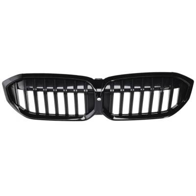 Rareelectrical - New Bright Black Grille Assembly Compatible With Bmw 330E Base 4 Cyl 2.0L 330E Xdrive Base 4 Cyl