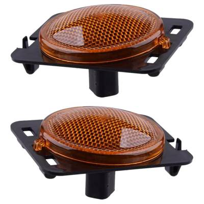 Rareelectrical - New Pair Of Daytime Running Lights Compatible With Jeep Wrangler Wrangler Jk 3.6L 3.8L 2007-2018 By