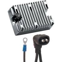 Rareelectrical - New Chrome Voltage Regulator Compatible With Harley Davidson 1981-1988 Big Twin 74512-84