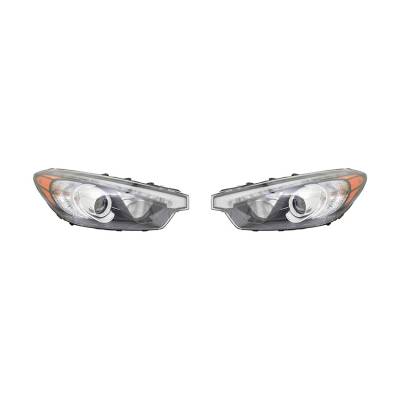Rareelectrical - New Pair Of Headlights Fits Kia Forte 2015-2016 92102-A7221 92102A7221 Ki2502200