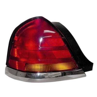 Rareelectrical - New Left Tail Light Compatible With Ford Crown Victoria Lwb Lx Police Interceptor Special Edition
