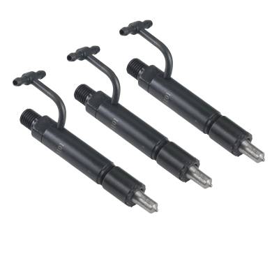 Rareelectrical - Fuel Injector Set Of 3 Compatible With Takeuchi Hitachi Zx27u-2 Zx30u-2 Zx35u-2 Komatsu 3D88e 3-Cyl