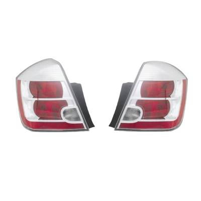 Rareelectrical - New Tail Light Pair Compatible With Nissan Sentra 2.0L 2007 Ni2819114 26550-Et00b Ni2818114