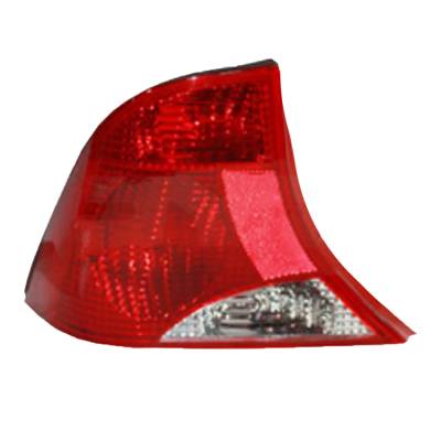 Rareelectrical - New Left Tail Light Compatible With Ford Focus 3 Bulb Without Black Trim 2000 2001 2002 2003 By Part