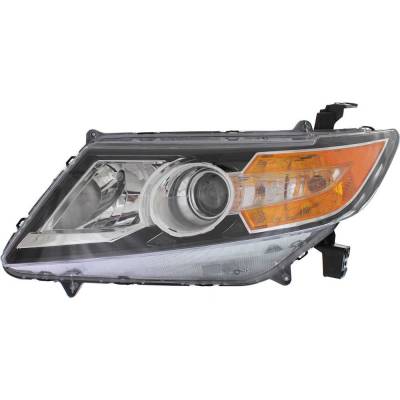 Rareelectrical - Headlight Compatible With 2014-2017 Honda Odyssey 3.5L V6 J35a7/J35z8 Left Driver Side Halogen