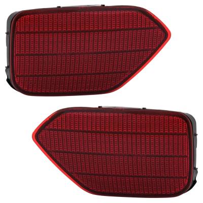 Rareelectrical - New Rear Left And Rear Right Bumper Reflector Compatible With Subaru Crosstrek Hybrid 4 Cyl 2.0L