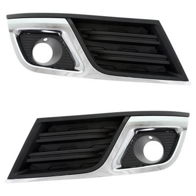 Rareelectrical - Front Left And Front Right Fog Light Trim Compatible With Chevrolet Traverse Lt 2013-2017 Gm1038148