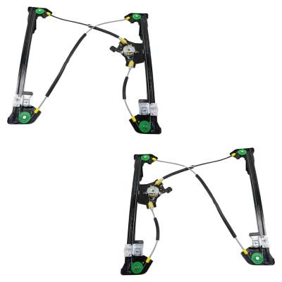 Rareelectrical - New Front Left And Front Right Window Regulator Compatible With Ford F-150 Stx 8 Cyl 4.6L F-150 Xl 6