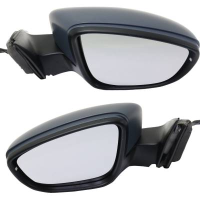 Rareelectrical - New Pair Of Mirror Compatible With Volkswagen Passat Se R-Line Wolfsburg Edition Highline Sel