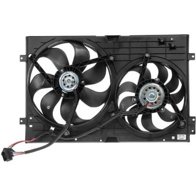Rareelectrical - New Single Cooling Fan Assembly Compatible With Audi Volkswagen Golf Gti 337 4 Cyl 1.8L Golf Tdi 4