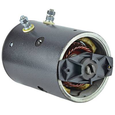 Rareelectrical - 12V Snow Plow Motor Compatible With Fisher Western Snow Plows Cw Insulated Ground 4 Field Coils