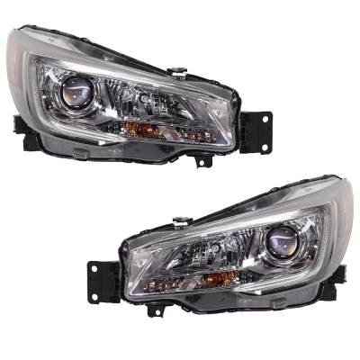 Rareelectrical - New Pair Of Headlights Compatible With Subaru Ascent Base Premium Sport Utility 4-Door 2019 2020 By