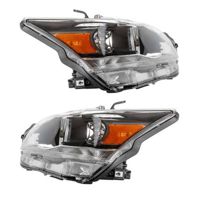 Rareelectrical - New Pair Of Headlights Compatible With Lexus Ct200h Base 2011 2012 2013 2014 2015 2016 2017 By Part