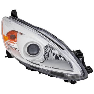 Rareelectrical - New Headlight Compatible With 2012-2017 Mazda 5 2.3L 2.5L I4 L3 L5 Right Passenger Side Halogen