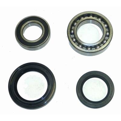 Rareelectrical - Rear Wheel Bearing Kit Compatible With 2000-2010 Yamaha Kodiak 400 450 Wolverine 450 400-450Cc
