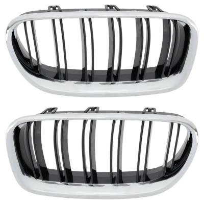 Rareelectrical - Pair Of Grille Assembly Compatible With Bmw M5 Base 8 Cyl 4.4L 2014-2016 By Bm1200252 Bm1200251