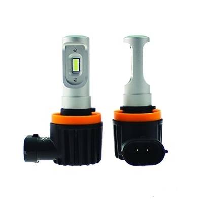 Rareelectrical - Led Headlight Bulb Pair Compatible With H11/H9/H8/H16 Socket 4800 Lumens 6500K White 6-32V Aircraft