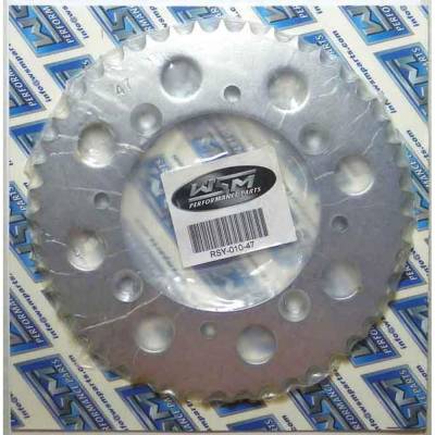 Rareelectrical - Rear Drive Sprocket 47T 428 Chain Steel Compatible With Suzuki Yz 80 Yz 85 1993-2025 79-85Cc