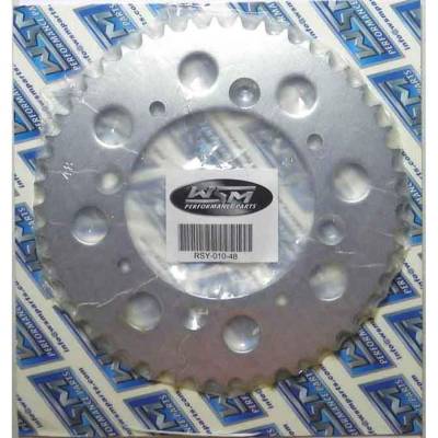 Rareelectrical - Rear Drive Sprocket 48T 428 Chain Steel Compatible With Suzuki Yz 80 Yz 85 1993-2025 79-85Cc