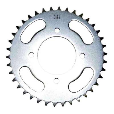 Rareelectrical - Rear Drive Sprocket 38T 520 Chain Steel Compatible With Suzuki Dr 500 Sp 500 Lt 300 Quadrunner Lt-F