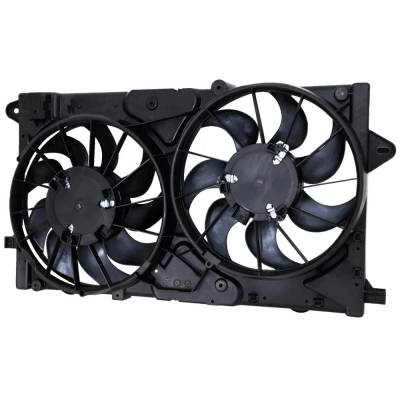 Rareelectrical - New Dual Cooling Fan Assembly Compatible With Buick Lacrosse Cxl 4 Cyl 2.4L Regal Cxl 4 Cyl 2.4L