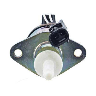 Rareelectrical - Fuel Shutdown Solenoid 12V 2-Terminal Continuous Duty Compatible With Kubota V2607 V3307 V3800-Di-T