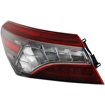 Rareelectrical - New Tail Light Compatible With 2018-2020 Toyota Camry 2.5L I4 A25a-Fks A25a-Fxs Left Driver Side