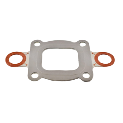 Rareelectrical - Dry Joint Exhaust Riser Gasket Full-Flow Open Style Compatible With 2002+ Mercruiser V6 V8 4.3L 5.0L