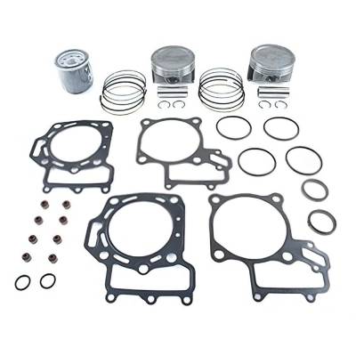 Rareelectrical - Piston Gasket Top End Kit Compatible With 2012-2014 Kawasaki Brute Force 750 Kvf750 4X4i Eps Camo
