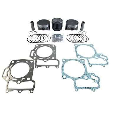 Rareelectrical - Piston Gasket Top End Kit 80.25Mm +0.25Mm Over Compatible With 2002-2013 Kawasaki Brute Force 650