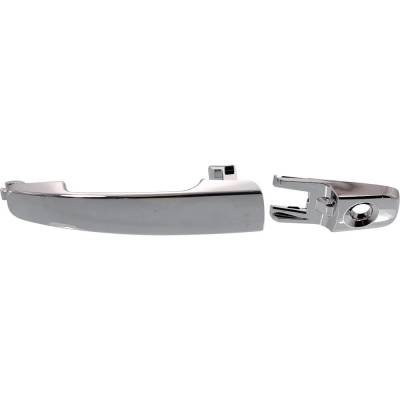 Rareelectrical - Front Driver Side Exterior Door Handle Compatible With 2008-2011 Ford Focus Chrome With Key Hole